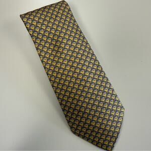 Hermes Dolphin Silk Tie